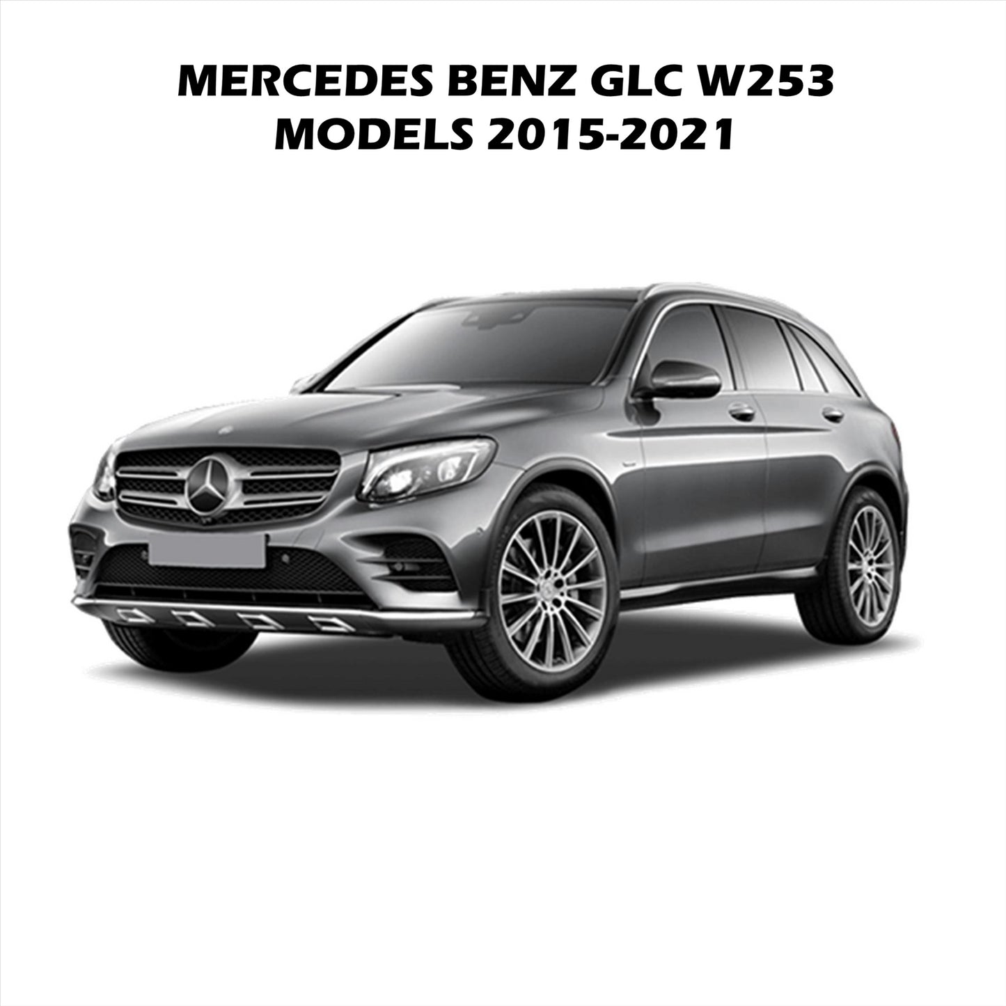 Mercedes GLC (W253) Black Retractable Parcel Shelf Boot Load Cover 2015-2021