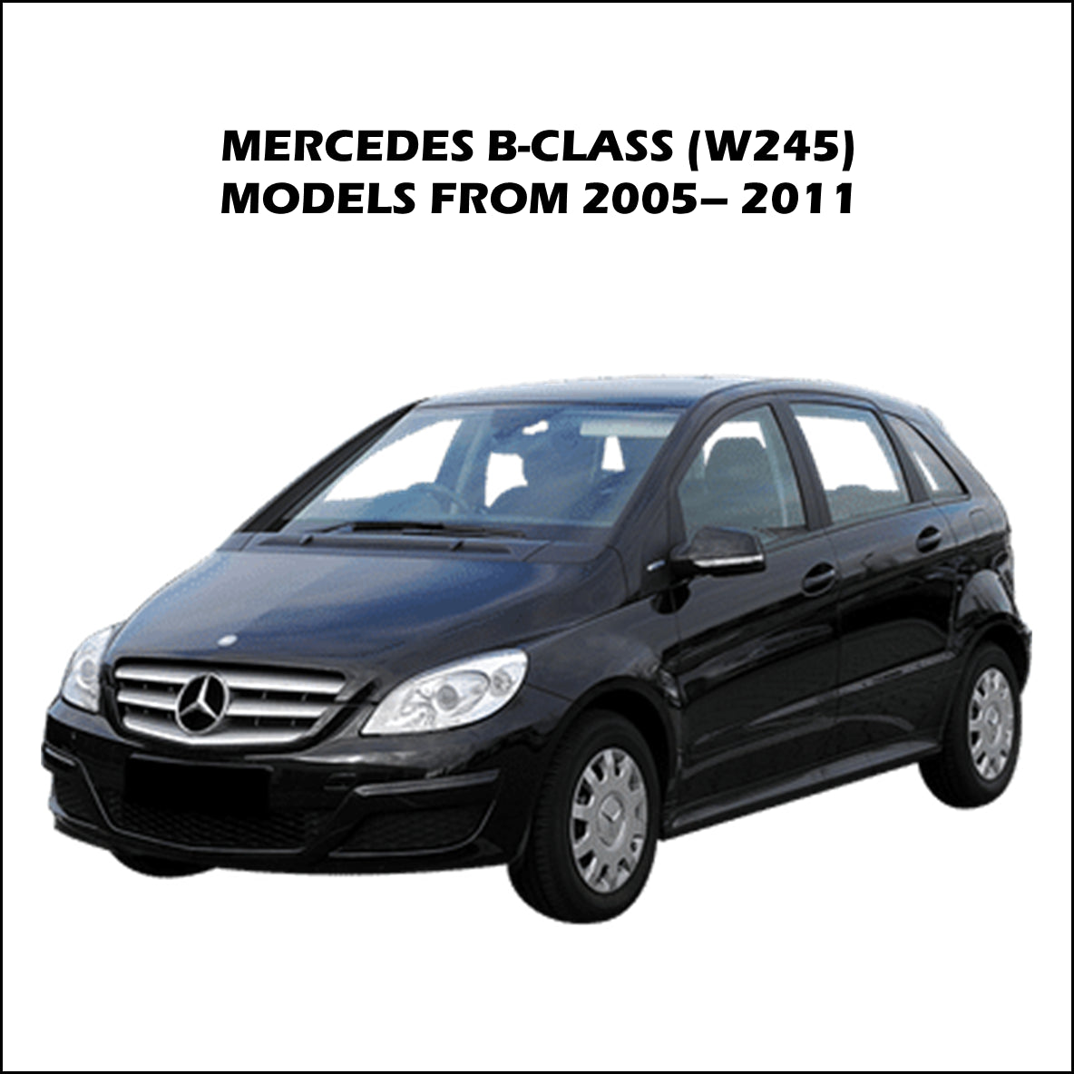 Mercedes B-Class (W245) Black Retractable Parcel Shelf Boot Load Cover 2005-2011
