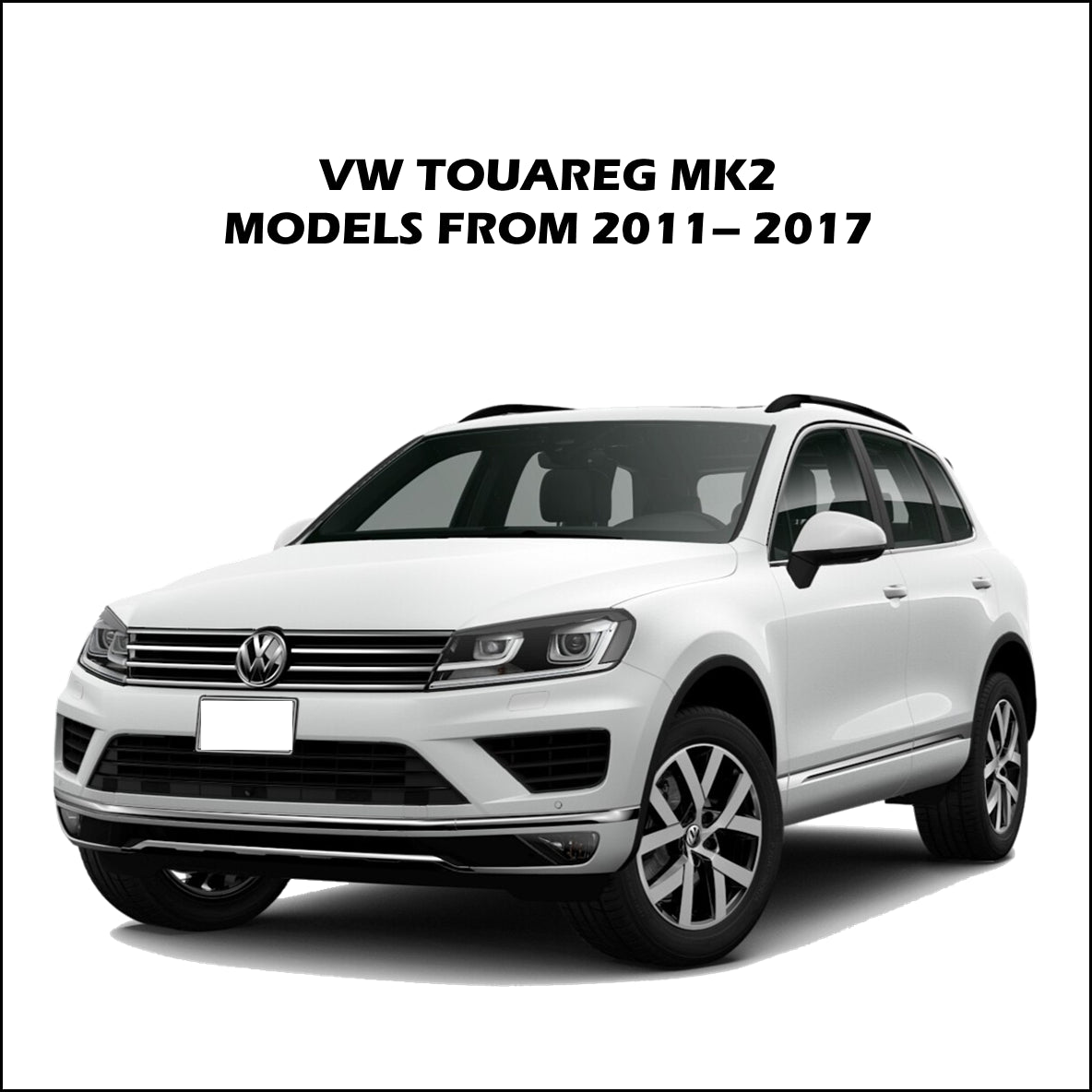 VW Touareg (MK2) Black Retractable Parcel Shelf Boot Load Cover 2011-2017